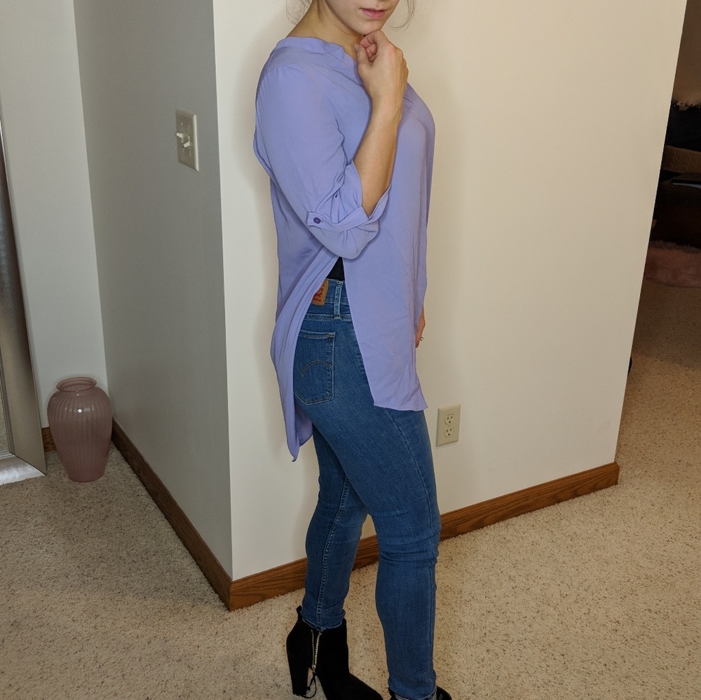 Lavender flowy top